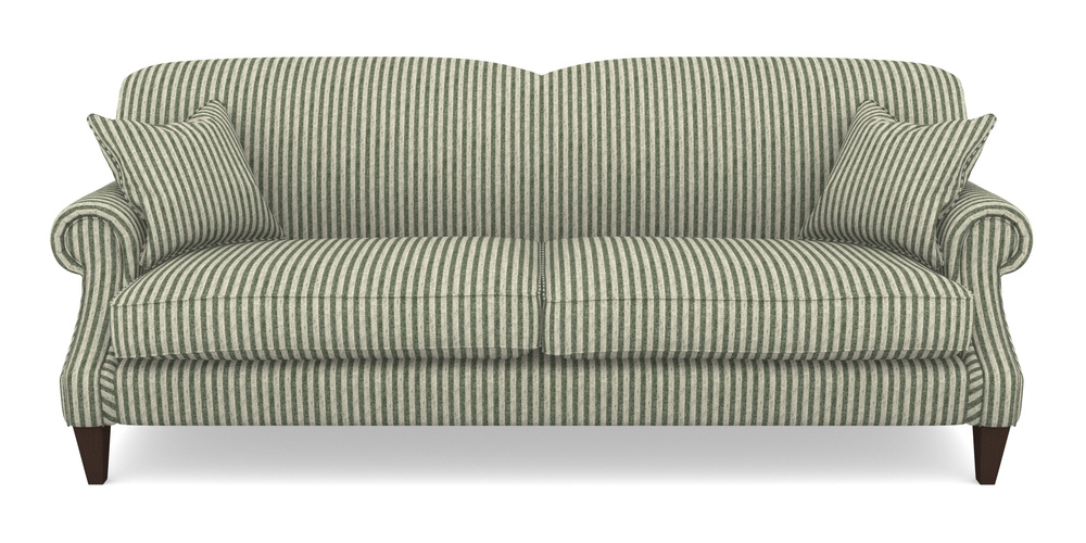 Product photograph of Tangmere 4 Seater Sofa In Cloth 22 - Pinstripe - Courgette from Sofas and Stuff Limited