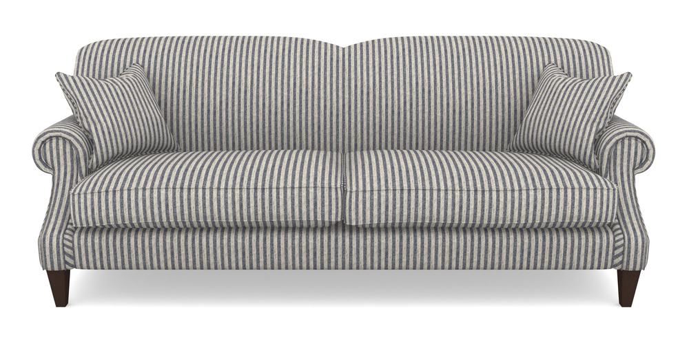 Product photograph of Tangmere 4 Seater Sofa In Cloth 22 - Pinstripe - Deep Water from Sofas and Stuff Limited