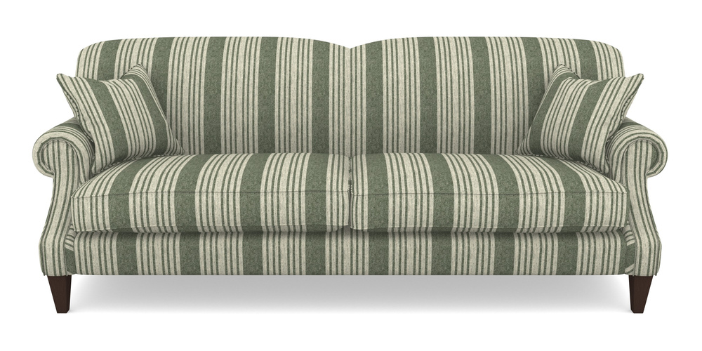 Product photograph of Tangmere 4 Seater Sofa In Cloth 22 - Bayadere - Courgette from Sofas and Stuff Limited