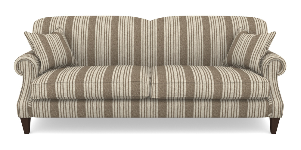 Product photograph of Tangmere 4 Seater Sofa In Cloth 22 - Bayadere - Peat from Sofas and Stuff Limited