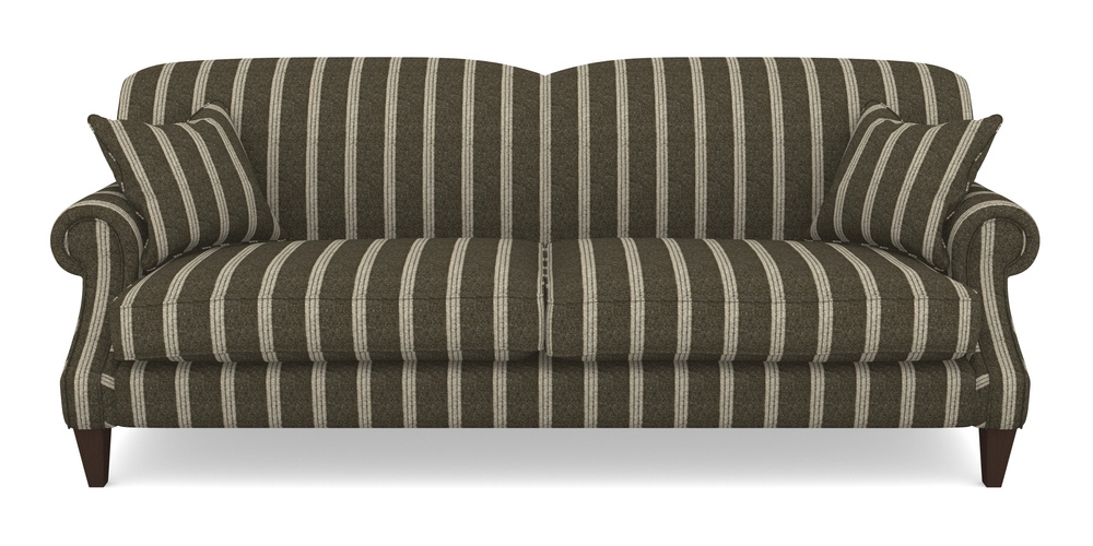 Product photograph of Tangmere 4 Seater Sofa In Cloth 20 - Design 2 - Olive Stripe from Sofas and Stuff Limited