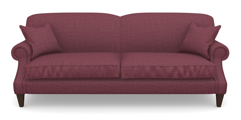 Product photograph of Tangmere 4 Seater Sofa In Easy Clean Plain - Chianti from Sofas and Stuff Limited