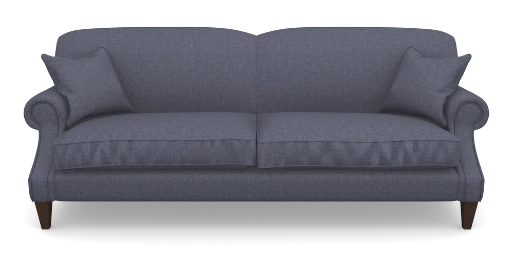 Product photograph of Tangmere 4 Seater Sofa In Easy Clean Plain - Navy from Sofas and Stuff Limited