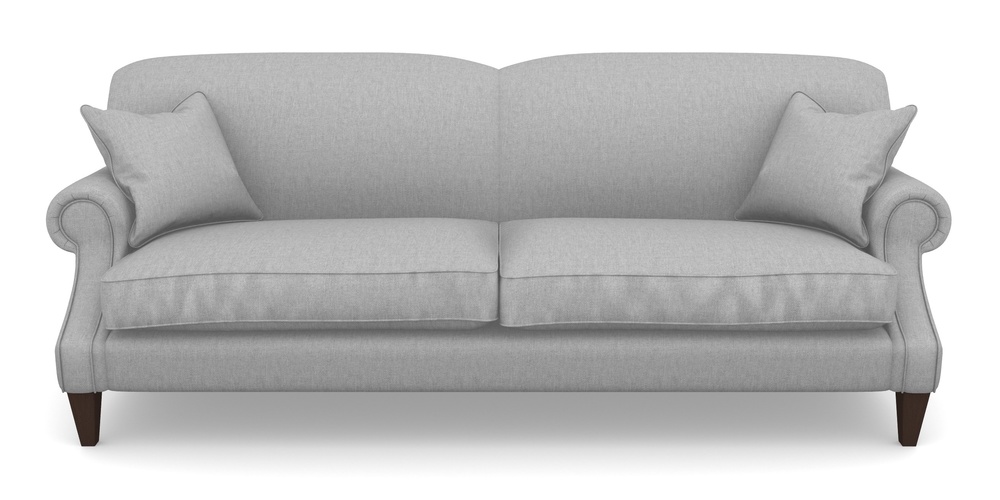 Product photograph of Tangmere 4 Seater Sofa In Easy Clean Plain - Silver from Sofas and Stuff Limited