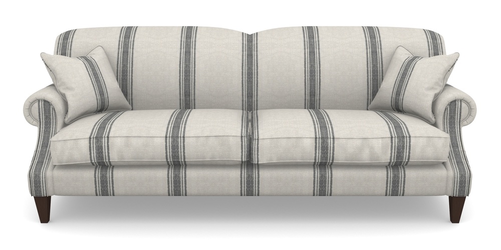 Product photograph of Tangmere 4 Seater Sofa In Flemish Stripe - Flemish Black from Sofas and Stuff Limited