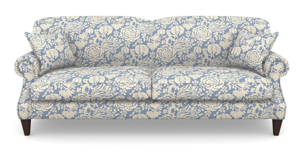Product photograph of Tangmere 4 Seater Sofa In V A Brompton Collection - Flowering Kale - Morning Blue from Sofas and Stuff Limited