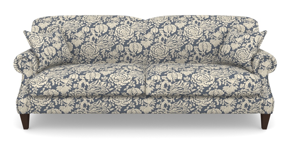 Product photograph of Tangmere 4 Seater Sofa In V A Brompton Collection - Flowering Kale - Midnight Blue from Sofas and Stuff Limited