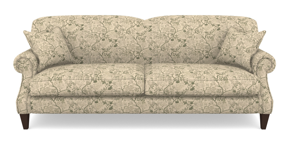 Product photograph of Tangmere 4 Seater Sofa In Rhs Collection - Gertrude Jekyll Linen Cotton Blend - Green from Sofas and Stuff Limited