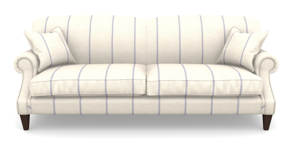 Product photograph of Tangmere 4 Seater Sofa In Grain Sack Stripe - Blue from Sofas and Stuff Limited