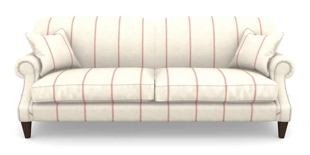 Product photograph of Tangmere 4 Seater Sofa In Grain Sack Stripe - Red from Sofas and Stuff Limited