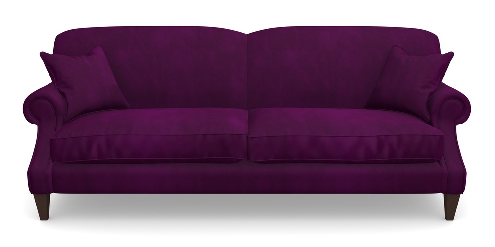 Product photograph of Tangmere 4 Seater Sofa In House Clever Velvet - Aubergine from Sofas and Stuff Limited