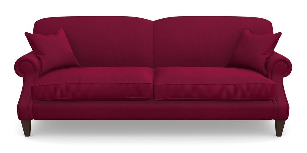 Product photograph of Tangmere 4 Seater Sofa In House Clever Velvet - Wine from Sofas and Stuff Limited