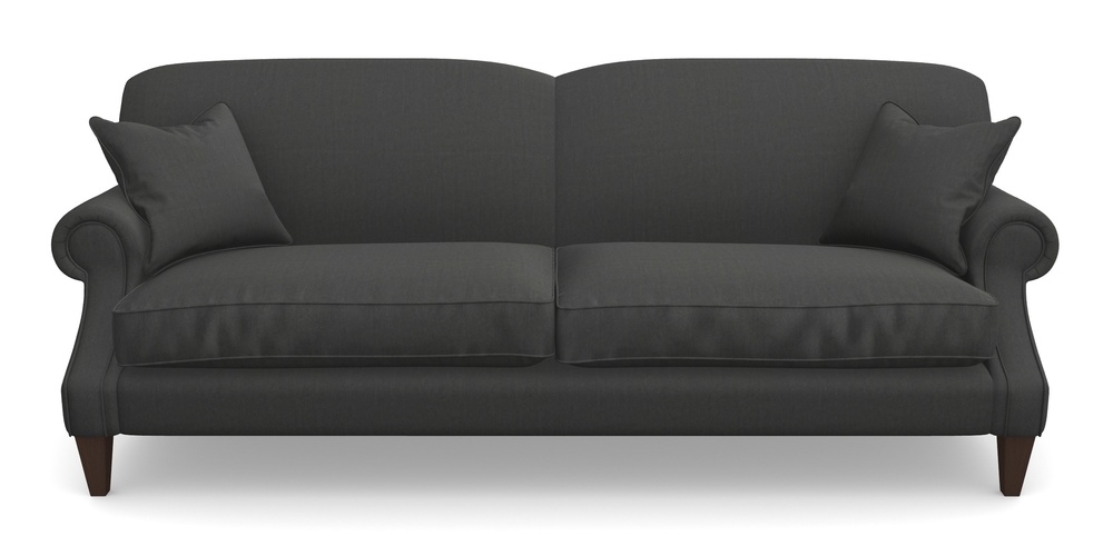 Product photograph of Tangmere 4 Seater Sofa In House Velvet - Charcoal from Sofas and Stuff Limited