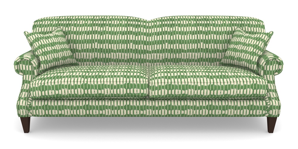 Product photograph of Tangmere 4 Seater Sofa In V A Brompton Collection - Ikat - Basil from Sofas and Stuff Limited