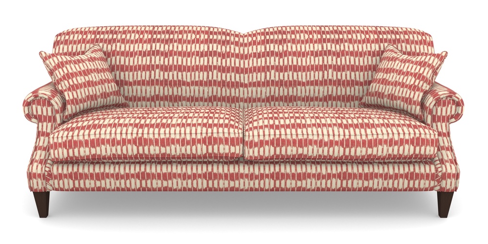 Product photograph of Tangmere 4 Seater Sofa In V A Brompton Collection - Ikat - Chilli from Sofas and Stuff Limited