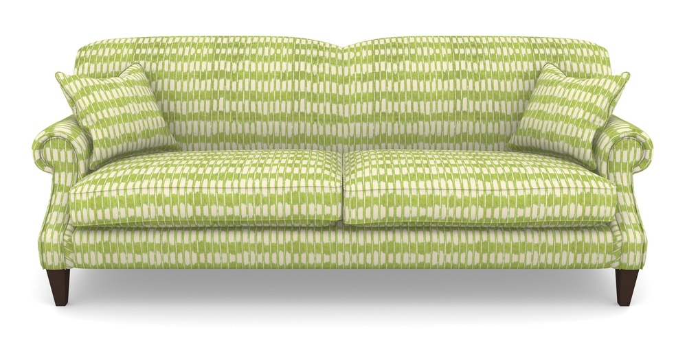 Product photograph of Tangmere 4 Seater Sofa In V A Brompton Collection - Ikat - Lime from Sofas and Stuff Limited