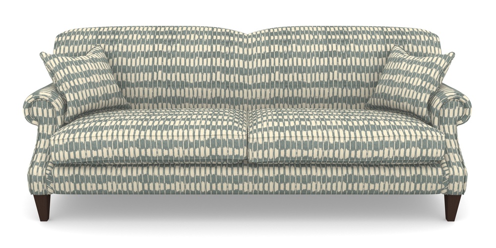 Product photograph of Tangmere 4 Seater Sofa In V A Brompton Collection - Ikat - Pebble from Sofas and Stuff Limited