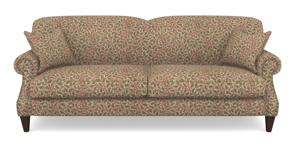 Product photograph of Tangmere 4 Seater Sofa In V A Drawn From Nature Collection - Oak Tree - Red from Sofas and Stuff Limited