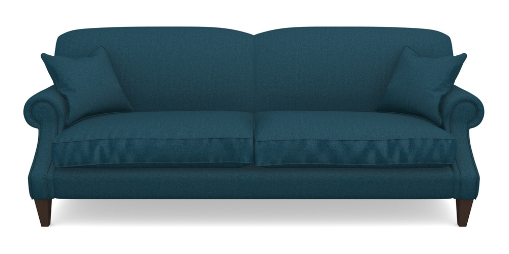 Product photograph of Tangmere 4 Seater Sofa In Plain Linen Cotton - Ink Pot from Sofas and Stuff Limited