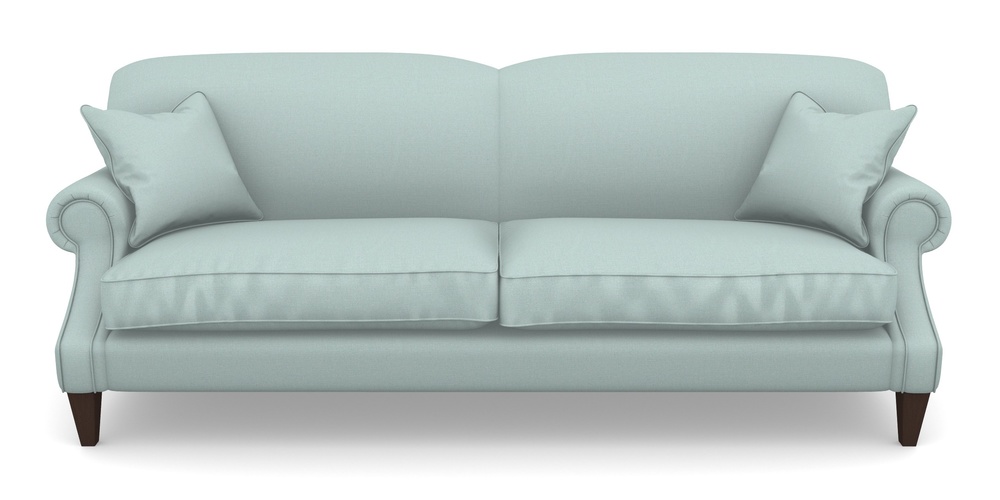 Product photograph of Tangmere 4 Seater Sofa In Plain Linen Cotton - Robins Egg from Sofas and Stuff Limited