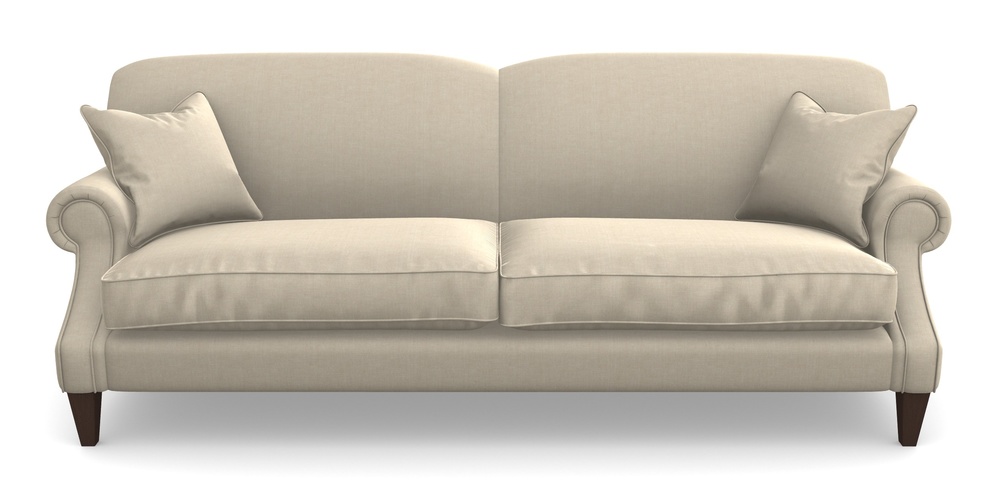 Product photograph of Tangmere 4 Seater Sofa In Super Soft Velvet - Hessian from Sofas and Stuff Limited