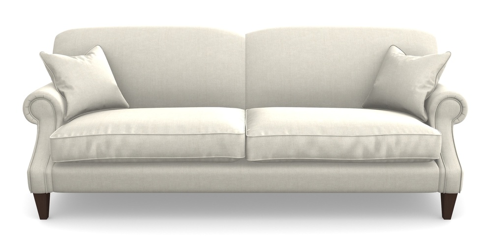 Product photograph of Tangmere 4 Seater Sofa In Super Soft Velvet - Linen from Sofas and Stuff Limited