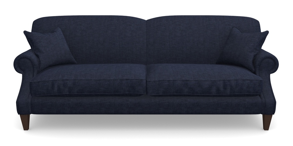 Product photograph of Tangmere 4 Seater Sofa In Super Soft Velvet - Navy from Sofas and Stuff Limited