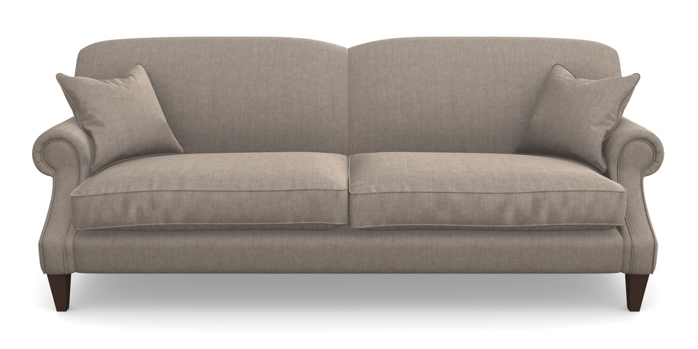 Product photograph of Tangmere 4 Seater Sofa In Super Soft Velvet - Wicker from Sofas and Stuff Limited