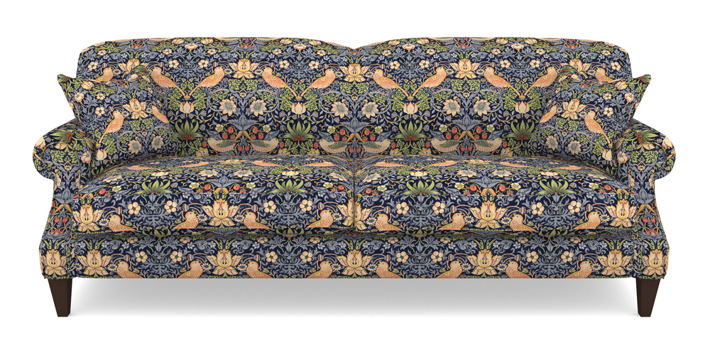 Product photograph of Tangmere 4 Seater Sofa In William Morris Collection - Strawberry Thief - Indigo Mineral from Sofas and Stuff Limited