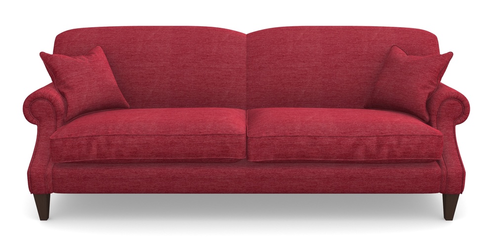 Product photograph of Tangmere 4 Seater Sofa In Textured Velvet - Firebrick from Sofas and Stuff Limited