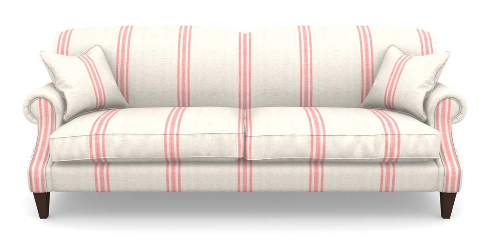Product photograph of Tangmere 4 Seater Sofa In Walloon Linen - Red from Sofas and Stuff Limited