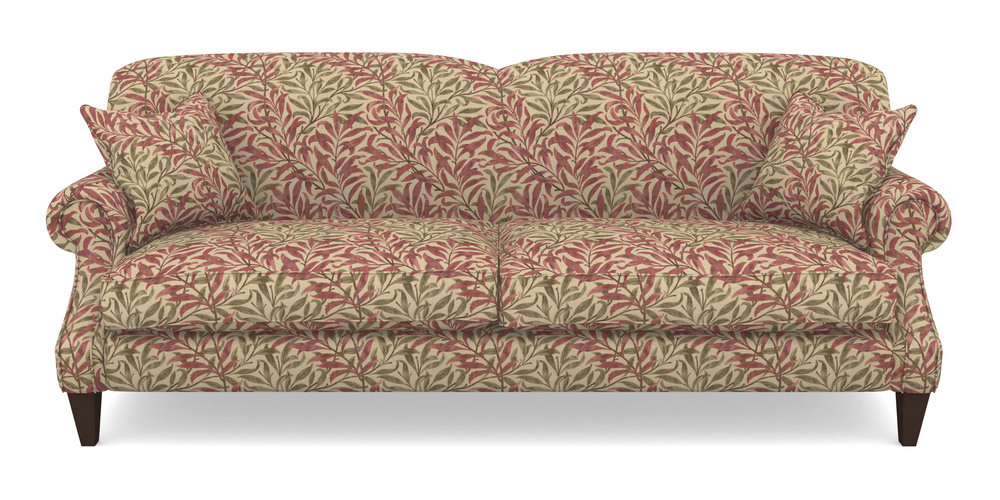 Product photograph of Tangmere 4 Seater Sofa In V A Drawn From Nature - Willow Bough Large - Red from Sofas and Stuff Limited