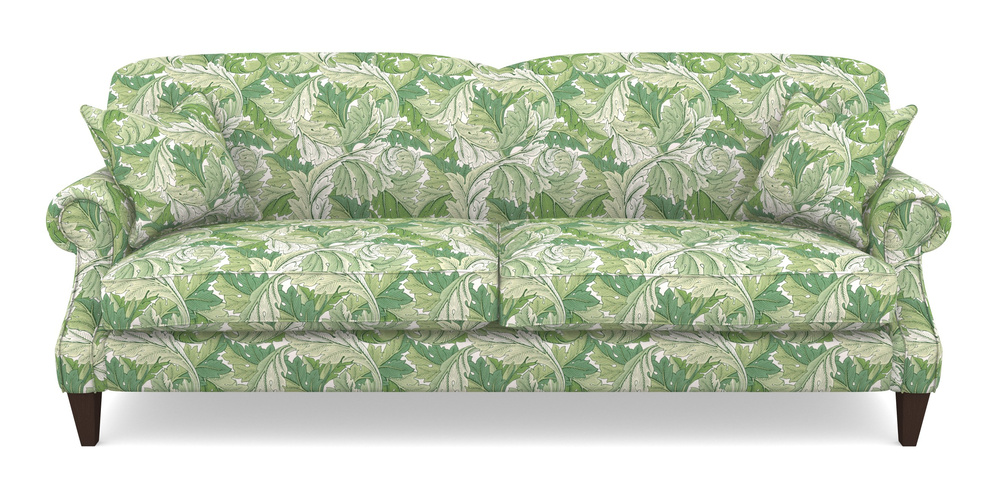 Product photograph of Tangmere 4 Seater Sofa In William Morris Collection - Acanthus - Leaf Green from Sofas and Stuff Limited