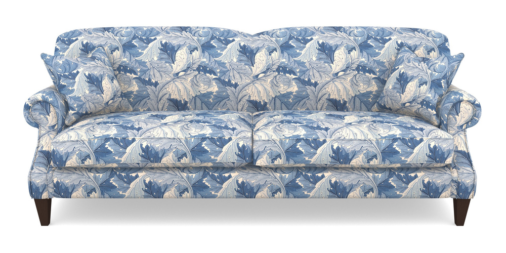 Product photograph of Tangmere 4 Seater Sofa In William Morris Collection - Acanthus - Woad from Sofas and Stuff Limited