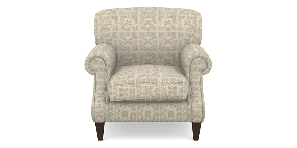 Product photograph of Tangmere Chair In Rhs Collection - Small Knot Garden Cotton Weave - Gold from Sofas and Stuff Limited