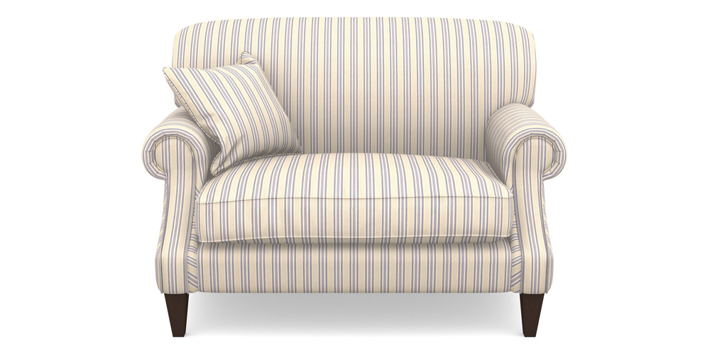 Product photograph of Tangmere Snuggler In Cloth 22 - Racing Stripes Ayr - Blueberry from Sofas and Stuff Limited