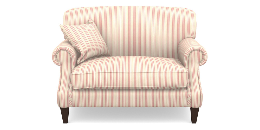 Product photograph of Tangmere Snuggler In Cloth 22 - Racing Stripes Ayr - Cherry from Sofas and Stuff Limited