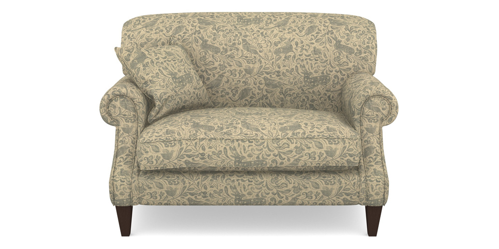 Product photograph of Tangmere Snuggler In V A Drawn From Nature - Bird And Rabbit - Duck Egg from Sofas and Stuff Limited