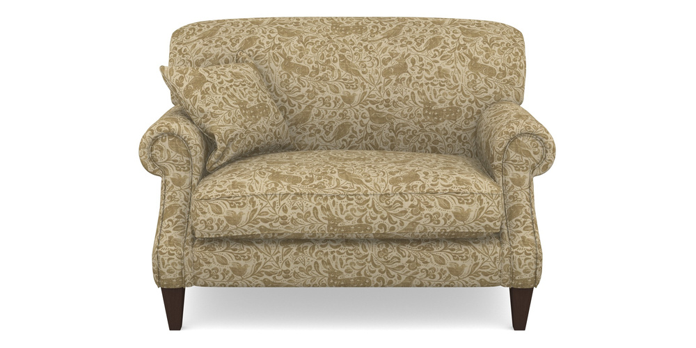 Product photograph of Tangmere Snuggler In V A Drawn From Nature - Bird And Rabbit - Gold from Sofas and Stuff Limited