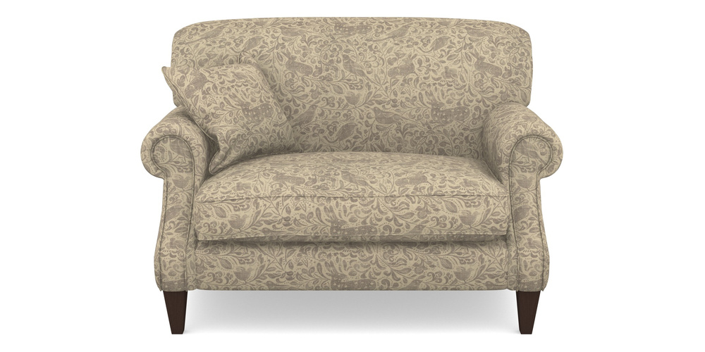 Product photograph of Tangmere Snuggler In V A Drawn From Nature - Bird And Rabbit - Grey from Sofas and Stuff Limited