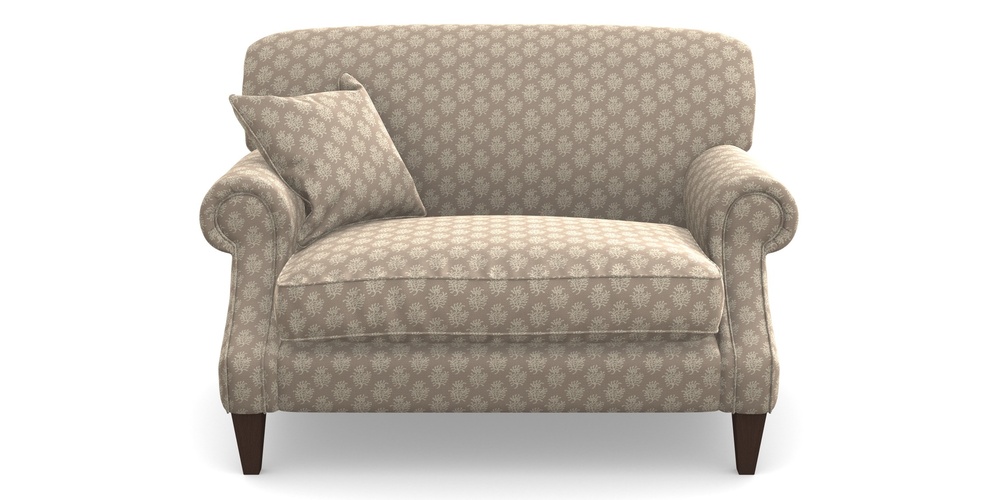 Product photograph of Tangmere Snuggler In Cloth 21 - Coral 1 - Beech from Sofas and Stuff Limited