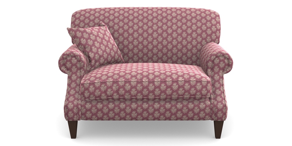 Product photograph of Tangmere Snuggler In Cloth 21 - Coral 1 - Cassis from Sofas and Stuff Limited