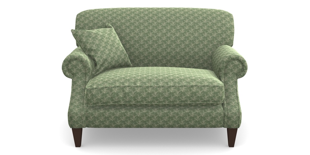 Product photograph of Tangmere Snuggler In Cloth 21 - Decorative Leaf - Forest from Sofas and Stuff Limited