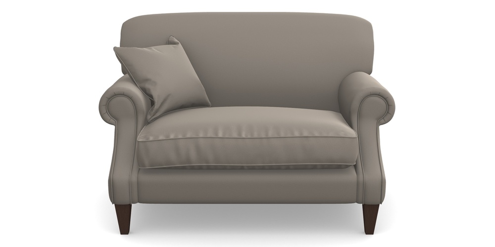 Product photograph of Tangmere Snuggler In Clever Glossy Velvet - Mole from Sofas and Stuff Limited