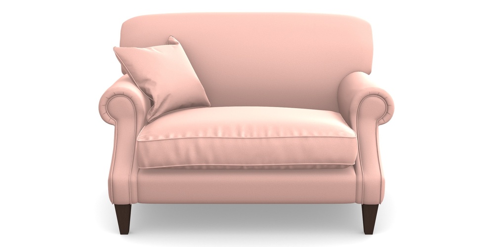 Product photograph of Tangmere Snuggler In Clever Glossy Velvet - Tutu from Sofas and Stuff Limited