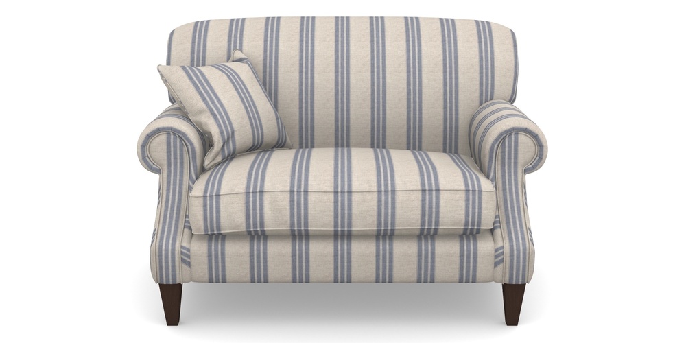 Product photograph of Tangmere Snuggler In Cloth 18 Stripes - Bengal - Indigo from Sofas and Stuff Limited