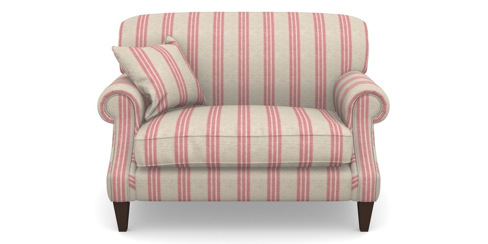 Product photograph of Tangmere Snuggler In Cloth 18 Stripes - Bengal - Cranberry from Sofas and Stuff Limited