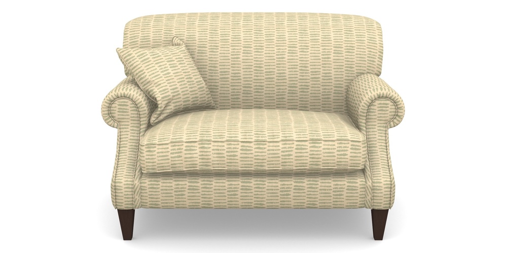 Product photograph of Tangmere Snuggler In Cloth 18 - Daub - Fennel from Sofas and Stuff Limited