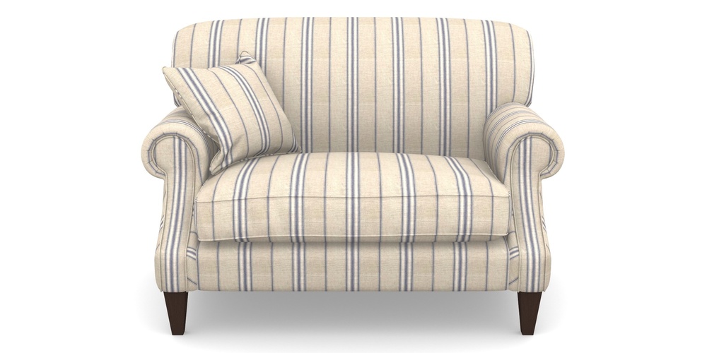 Product photograph of Tangmere Snuggler In Cloth 18 Stripes - Regimental - Indigo from Sofas and Stuff Limited