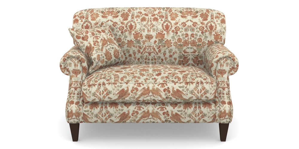 Product photograph of Tangmere Snuggler In V A Brompton Collection - Coromandel - Terracotta from Sofas and Stuff Limited